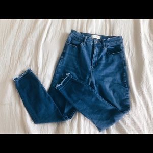Pacsun Highrise Cropped Skinny Jeans